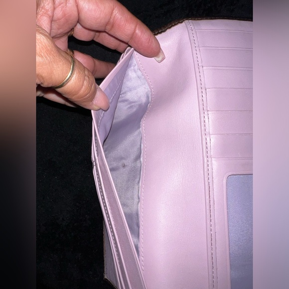 Coach Signature Trifold Checkbook Wallet - Picture 10 of 12